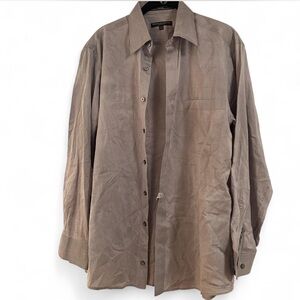 Donna Karan Gray Striped Shirt